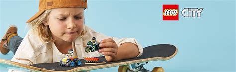 LEGO 60255 City Nitro Wheels Stunt Team Playset with ATV Quad Bike ...