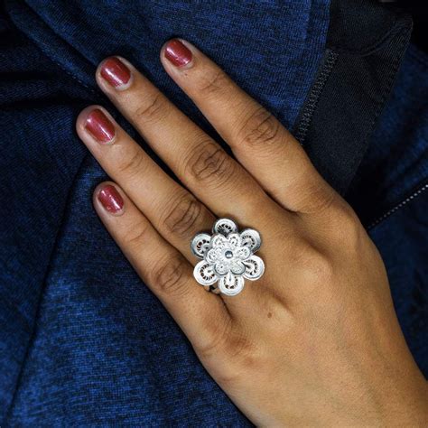 Silver Rings for Ladies by SilverLinings | Cuttack Filigree – Silverlinings
