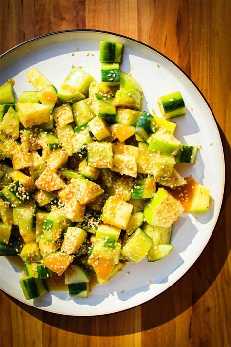 Crunchy Apple Cucumber Salad - Braised & Deglazed