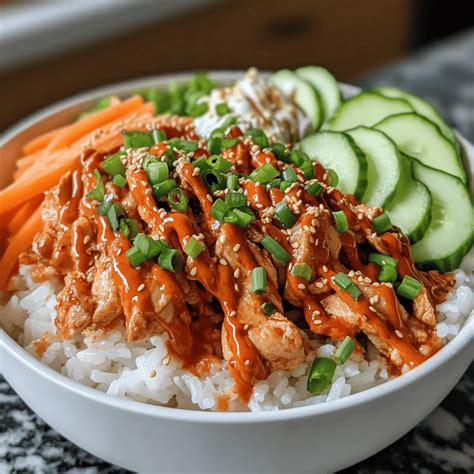 Irresistible Korean BBQ Chicken Bowls with Gochujang Cream Sauce