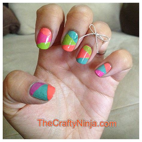 32 Amazing DIY Nail Art Ideas Using Scotch Tape