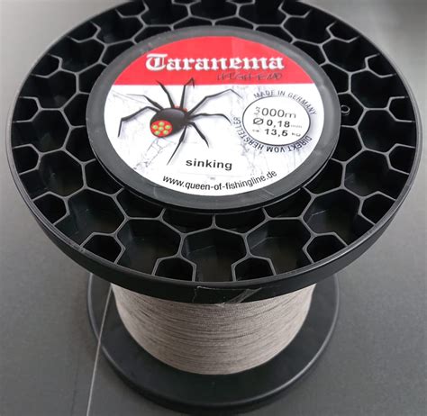 Queen Taranema Braid 0,18mm 13,5kg Grey 10m sinking Line | Der Angler