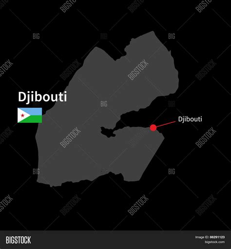 Detailed Map Djibouti Vector & Photo (Free Trial) | Bigstock