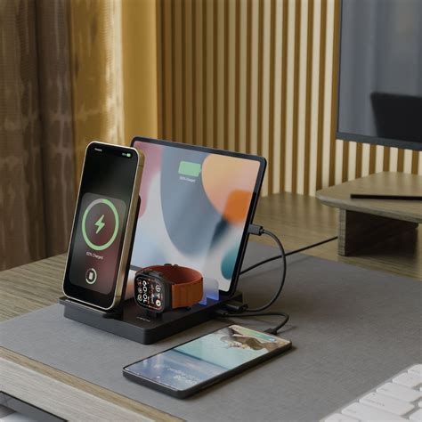 XECH Powerbase Ultra – 5-in-1 Wireless Charging Station with RGB Dock