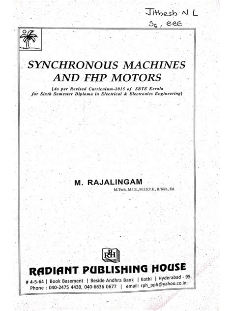 Image result for Principles Synchronous Machine