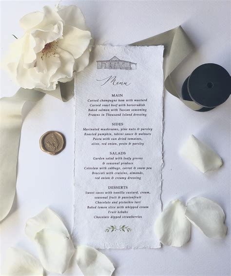 Wedding Menus: What do you need? - Inkberry Calligraphy