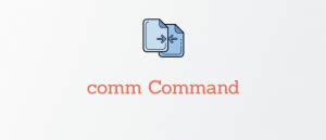 Comm Command in Linux 的图像结果