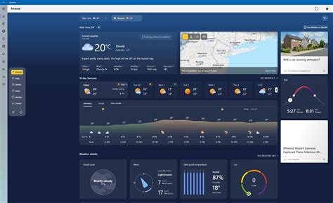Microsoft geeft MSN Weer-app visuele update - Tweakers