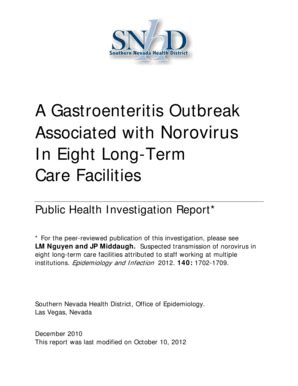 Fillable Online southernnevadahealthdistrict PH Investigation Report ...