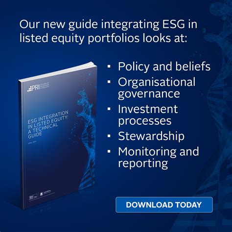 How can ESG be integrated into listed equity portfolios? Our new and ...