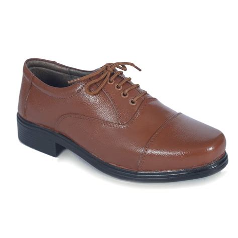 Moupa Men's Tan Genuine Leather Lace Up Formal Shoe : Amazon.in: Shoes ...