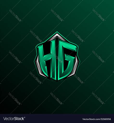 Initial Monogram Letter HG Logo Design Vector Template. HG Letter Logo ...