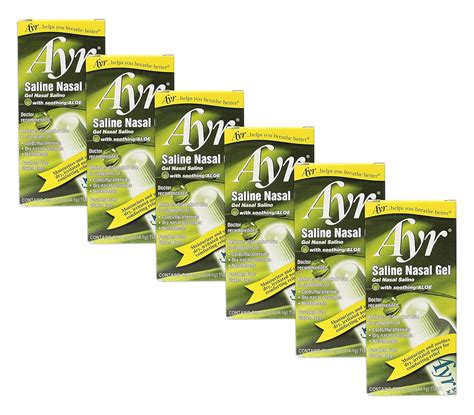 Ayr Saline Nasal Gel 14 g (Quantidade de 6) - Vitaminer Shop