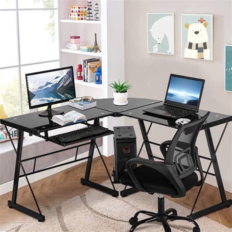 Meet perfect Computer Desk L Shaped Desk, 51 India | Ubuy