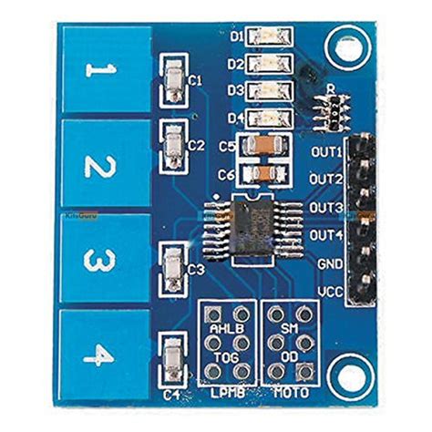 KitsGuru KG105 Ttp224 4 Channel Digital Touch Sensor Module or ...