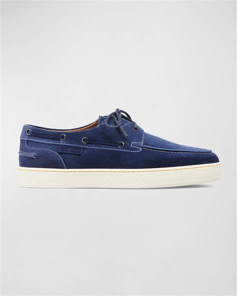 Loro Piana Men's Sea-Sail Walk Leather Boat Shoes | Neiman Marcus