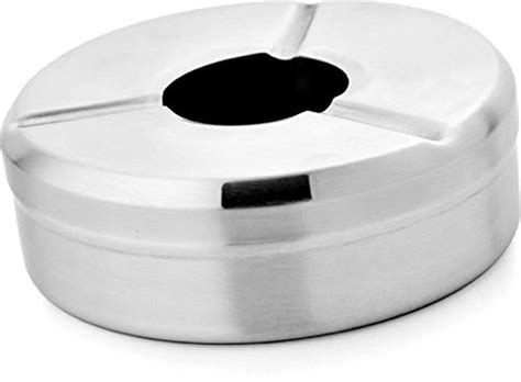 Buy PMJ Stainless Steel Ash Tray with Cap Online at Low Prices in India ...