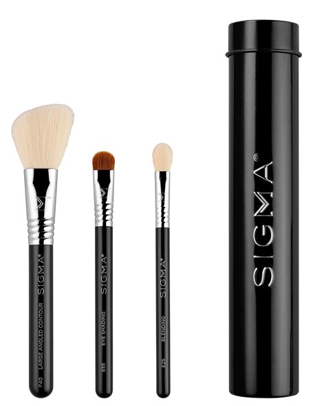 Sigma Beauty Essential Trio Brush Set Black | lyko.com