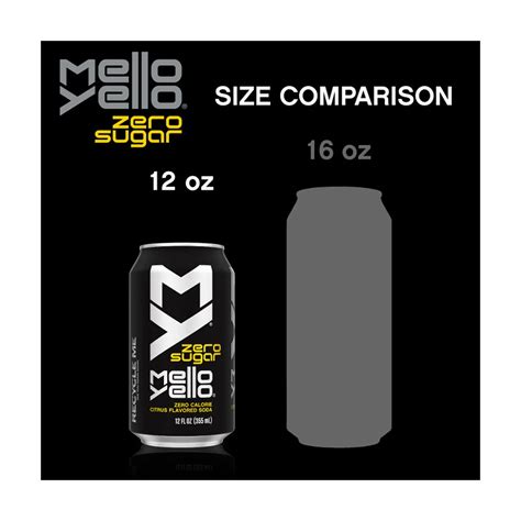 Buy Mello Yello Zero Sugar Citrus Flavored Soda Soft Drinks, 12 fl oz ...