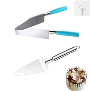 Buy KKpxafl 2 Pieces Cake Slicer Cutter Multi Function,Stainless Steel ...