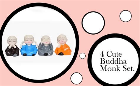 Buy PASCAL Decorative Resin Buddha Baby Monk Statues Baby Laughing ...