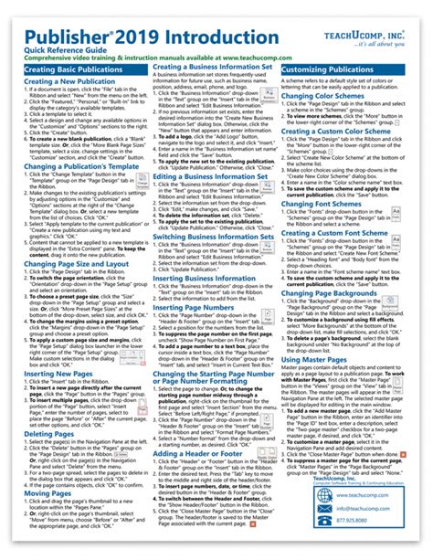 Publisher 2019 Tutorial 的图像结果