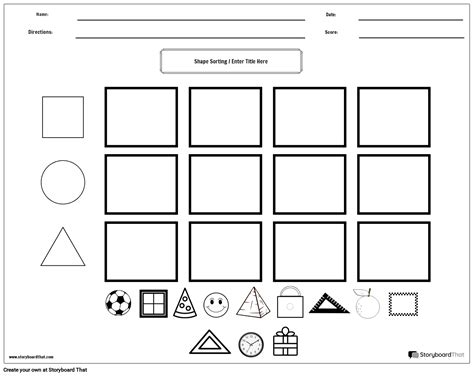 Image result for Sorting Shapes Worksheet