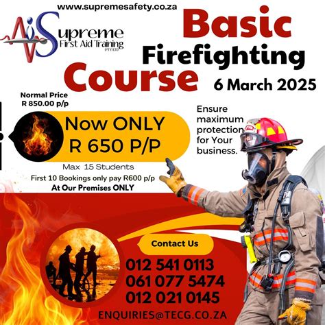 Basic Fire Fighting Course, 3 Kotzenberg Street, Rosslyn, Pretoria ...