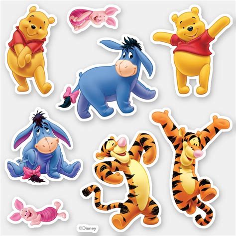 Pooh and Pals Sticker | Zazzle | Winnie the pooh friends, Cute winnie ...