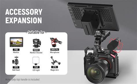Buy NEEWER Camera Top Handle with 3/8" ARRI Locating Pins, Comfort ...