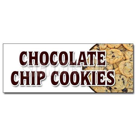 Signmission CHOCOLATE CHIP COOKIESDECAL sticker fresh baked bakery big ...