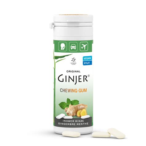 GINJER® ginger chewing gum - Mint - Ginjer