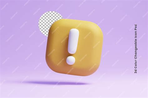 3D żółty trójkąt ostrzeżenie lub ikona znaku drogowego lub ikona ...