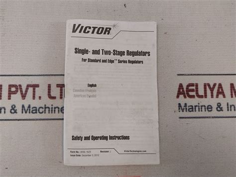 Victor Sr250C-540 Oxygen Cylinder Regulator – Aeliya Marine Tech