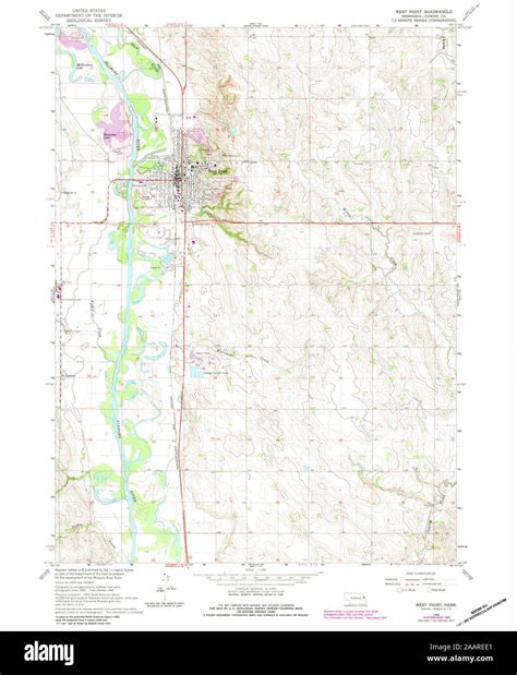 West point nebraska map hi-res stock photography and images - Alamy