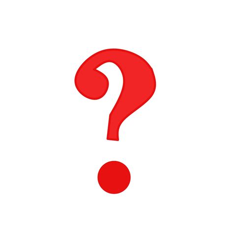 color rojo signo interrogativo signo de interrogación 14035260 Vector ...