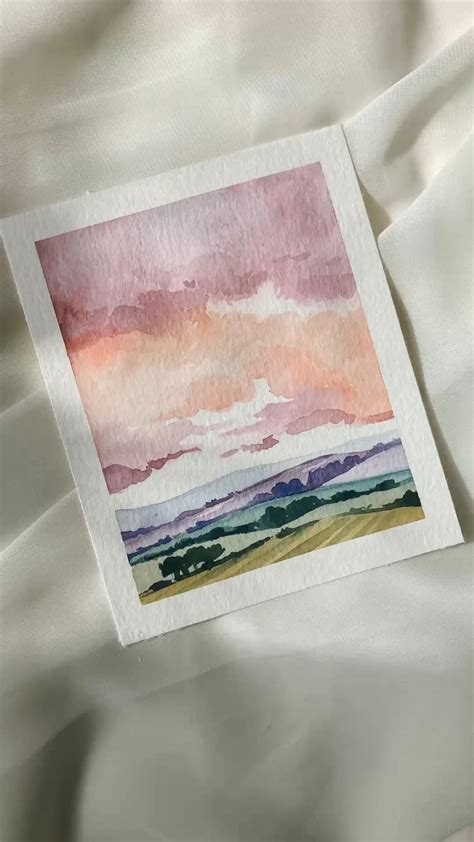 Image result for Watercolor Fall Landscape Tutorial