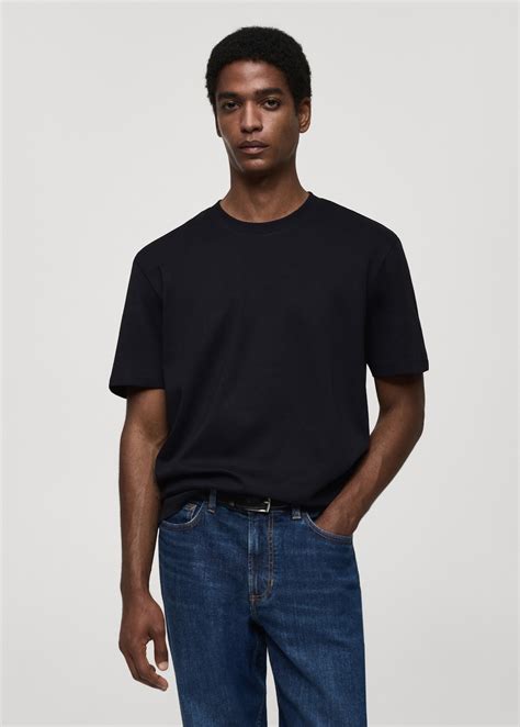 Camiseta regular fit 100% algodón - Hombre | MANGO México