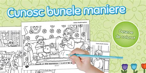 Cunosc bunele maniere – Desene de colorat