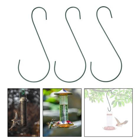 3x S Shaped Bird Feeder Hook Clips Premium 30cm Easy to Use Hanging ...