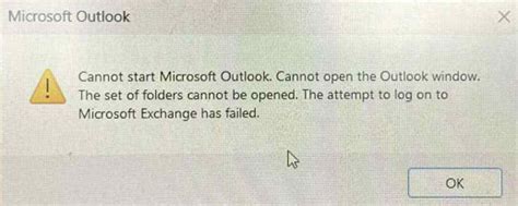 Image result for Cannot Open Outlook Error