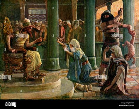 Tissot The Wisdom of Solomon Stock Photo - Alamy
