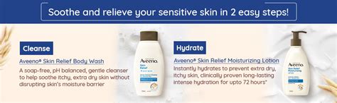 Aveeno Skin Relief Lotion For Sensitive Skin, White, 71 g : Amazon.in ...