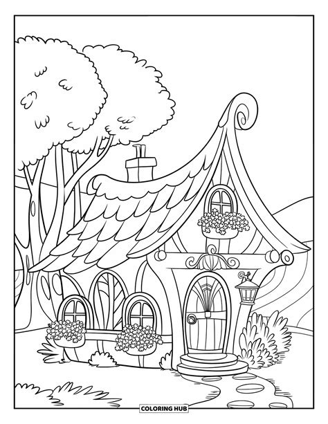 Home Coloring Pages 的图像结果