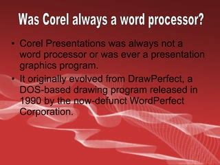 Corel Presentations 的图像结果