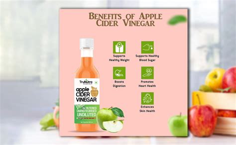 TruNutra -Apple Cider Vinegar -1000ml | Filtered Acv | 100% Natural ...