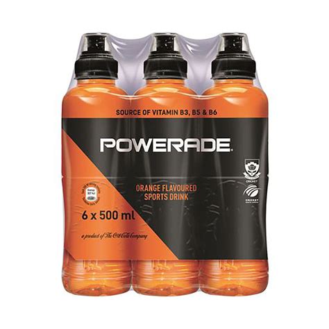 Powerade Orange Sports Drink 6 x 500ml - Med365