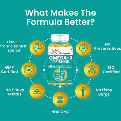 Buy DR. MOREPEN OMEGA 3 DEEP SEA FISH OIL 500MG FOR HEALTHY HEART ...