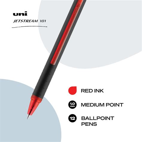 Uniball Uni-ball Jetstream 101 Bold Ball Point Pens - Red India | Ubuy