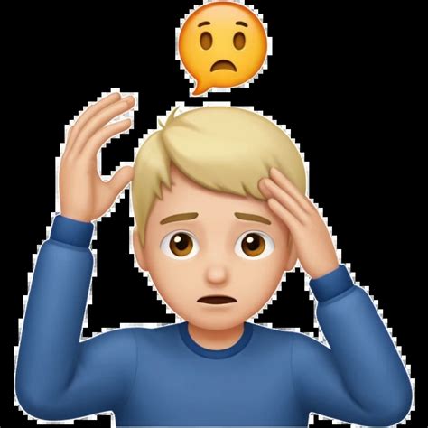 Confused itching head emoji | AI Emoji Generator